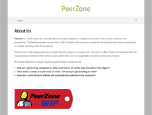 Tablet Screenshot of peerzone.com